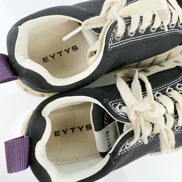 EYTYS Odessa Canvas‎ Low cut Black Sneakers White Luge Soles sz 8.5 - Picture 15 of 16